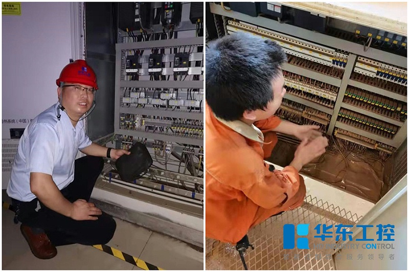 華東工控助力河南受災企業恢復生產現場